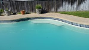 A picture of clean tile. (After) Bay Area Pool Tile Cleaning